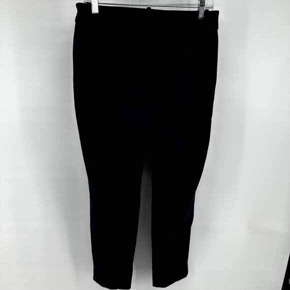 J. Crew Cameron Cropped Pants Slim Fit High Rise Straight Leg Ankle Navy 6 - Picture 6 of 6